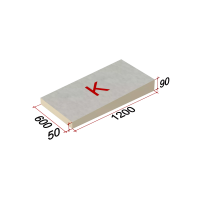 LOGICPIR Slope -3,4% (K) СХМ/СХМ 1200х600х50-90 (упак, 8 плит, 5,7600 кв.м)